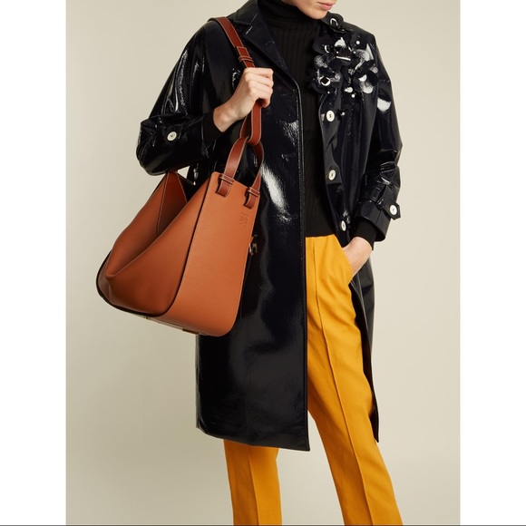 Like New Loewe Medium Hammock Leather Bag in Color Tan - Picture 13 of 14